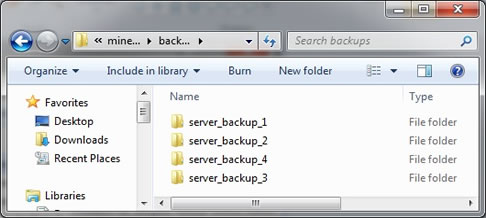 Backups in their server