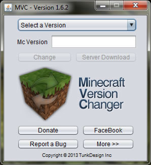 Minecraft Version Changer