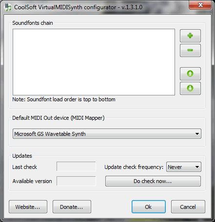 VirtualMidiSynth Configurator