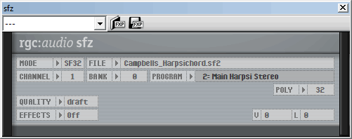 SFZ Soundfont Loaded